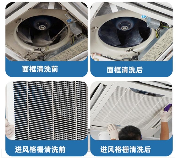 天花机中央空调清洗